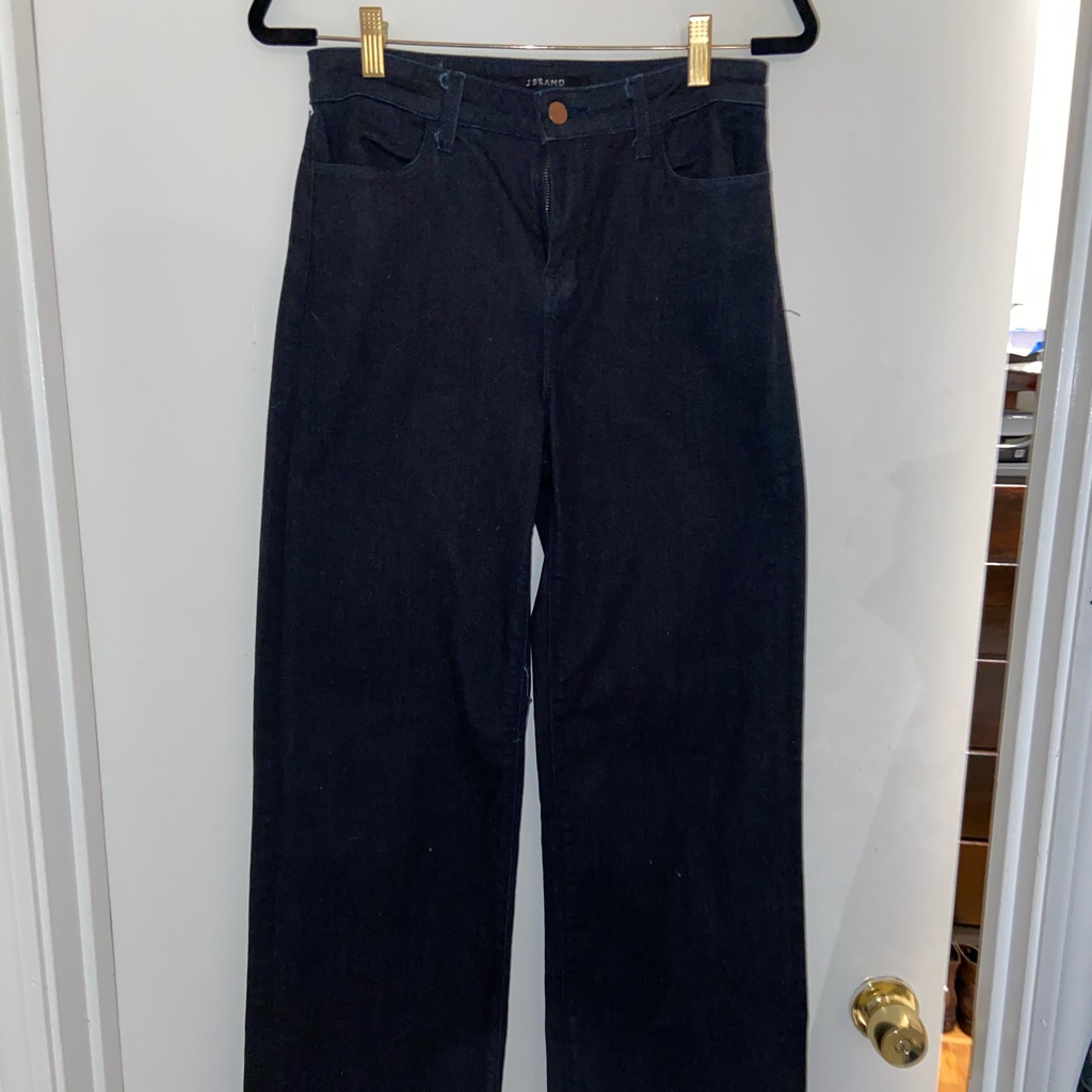 J Brand Indigo Wide Leg Gaucho Jeans